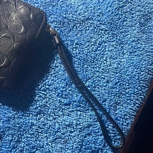Coach Black Embossed Leather Wallet - Picture 5 of 5